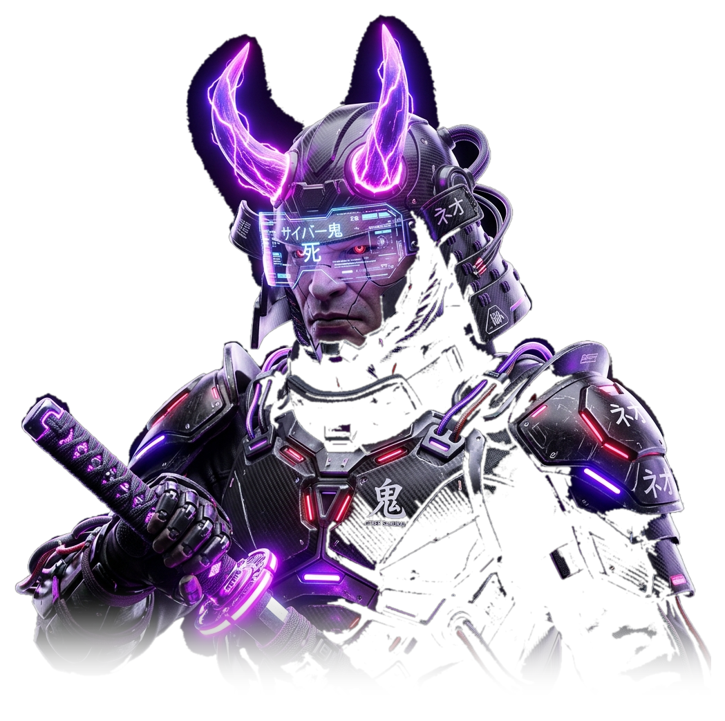 Cyber Oni Samurai Character