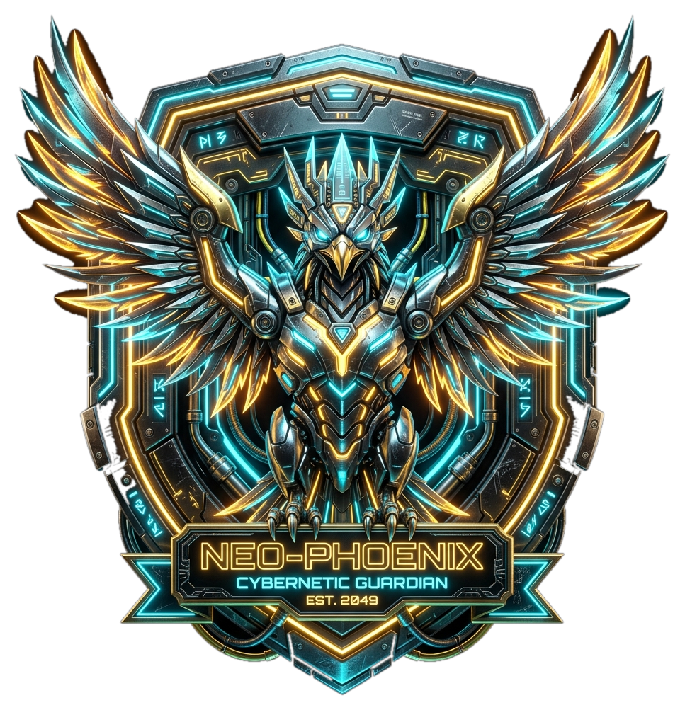 Neo Phoenix 3D Mascot Logo